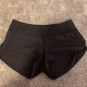 Black lulu speed shorts
